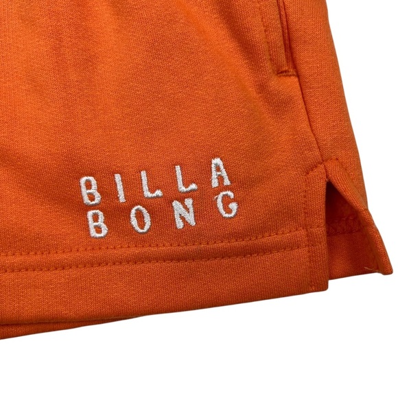 Billabong Waverunner Fleece Embroidered Shorts Orange - Size XS - Picture 2 of 6